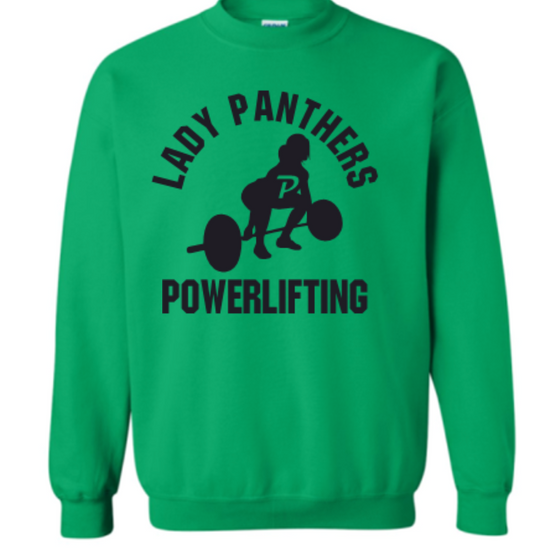 Lady Panther Powerlifting CREW Sweatshirt